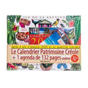 Calendrier du Patrimoine Créole 2023 et agenda, Jade Editions