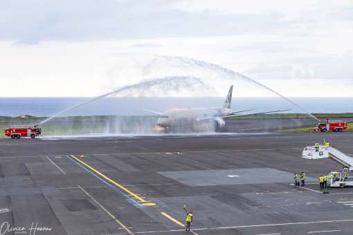 Water Salute Etihad Airways