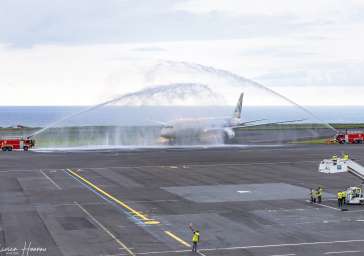 Water Salute Etihad Airways