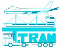 Logo TTRAM Aéroport Fret de la Réunion Roland Garros 