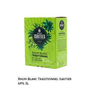 Rhum blanc traditionnel 3L Isautier