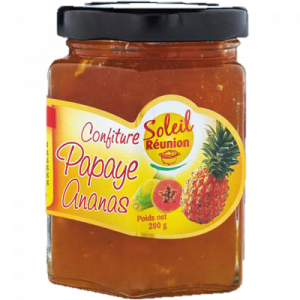 Confiture Soleil Réunion Ananas Papaye