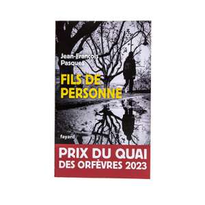 Fils de personne, de Jean-François Pasques - Prix du Quai des Orfèvres 2023